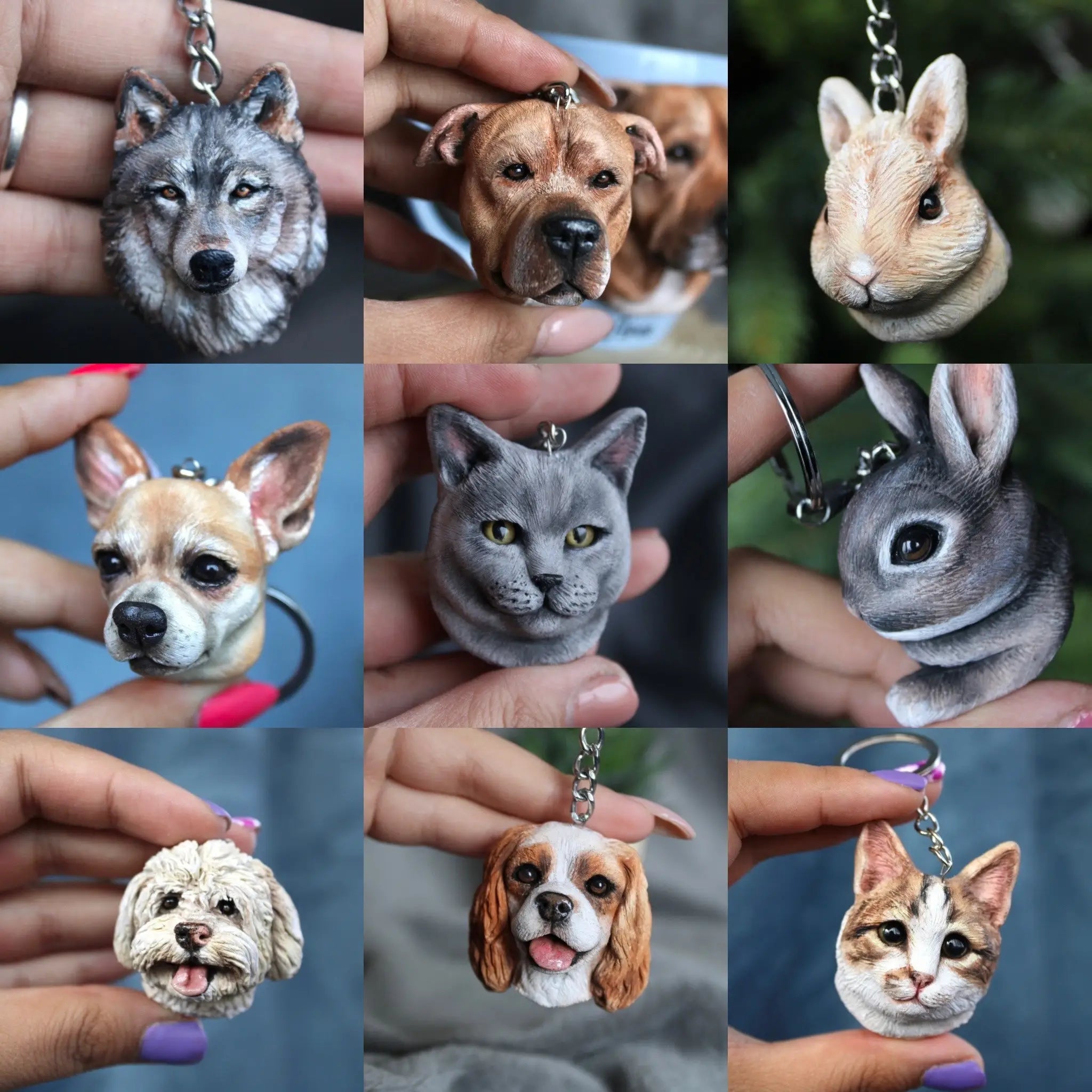 3D Pet Keyring