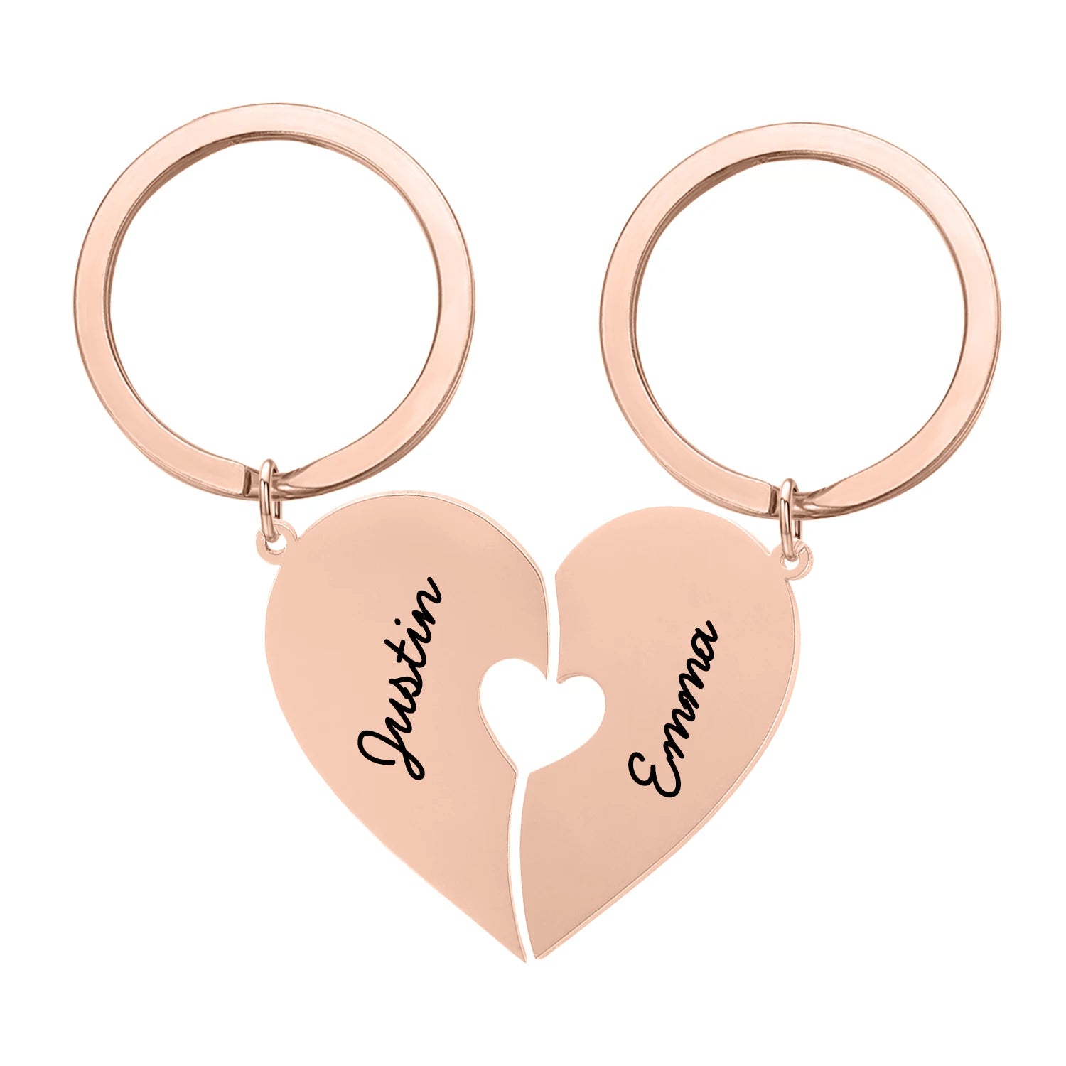 Couple Heart keyring