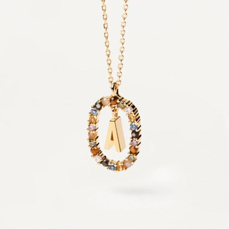 Glistening Alphabet Necklace